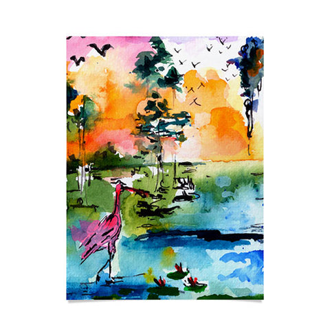 Ginette Fine Art Roseate Spoonbill Poster