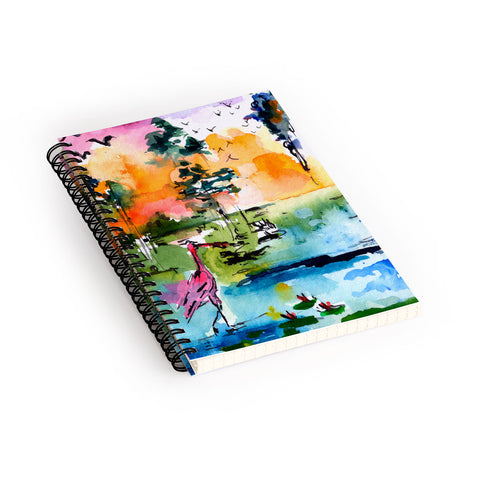 Ginette Fine Art Roseate Spoonbill Spiral Notebook