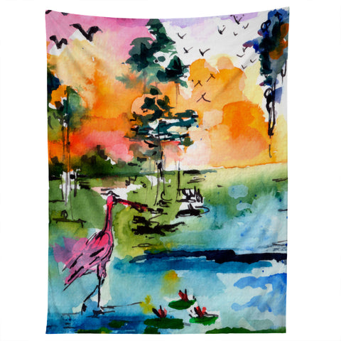 Ginette Fine Art Roseate Spoonbill Tapestry