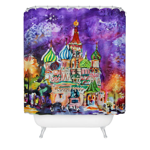 Ginette Fine Art Saint Basils Cathedral Russia Shower Curtain