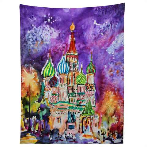 Ginette Fine Art Saint Basils Cathedral Russia Tapestry