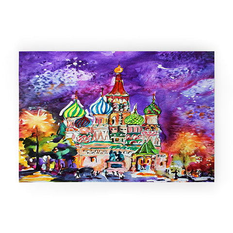 Ginette Fine Art Saint Basils Cathedral Russia Welcome Mat