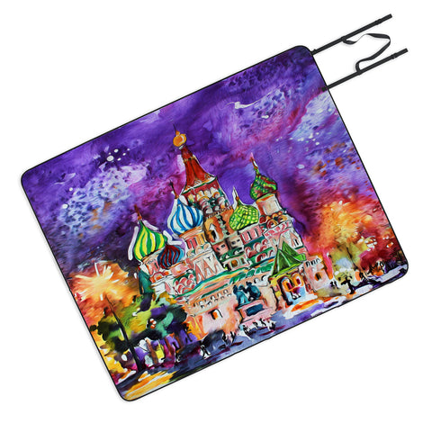 Ginette Fine Art Saint Basils Cathedral Russia Picnic Blanket