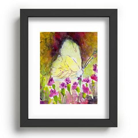 Ginette Fine Art Southern White Butterfly Recessed Framing Rectangle