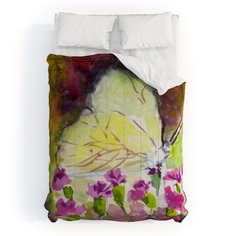 Ginette Fine Art Southern White Butterfly Comforter