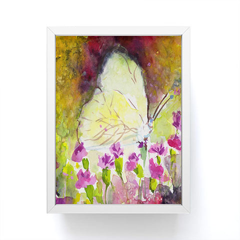 Ginette Fine Art Southern White Butterfly Framed Mini Art Print