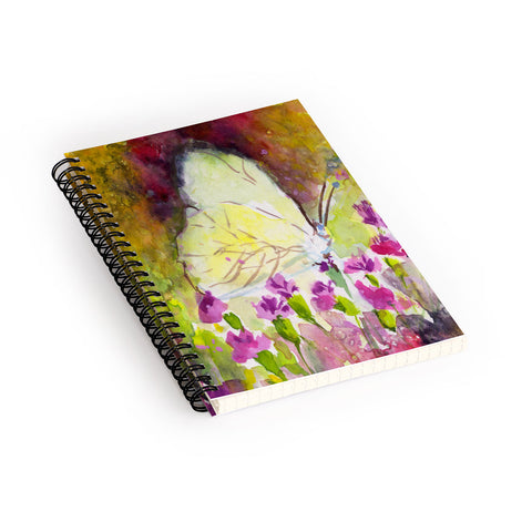Ginette Fine Art Southern White Butterfly Spiral Notebook