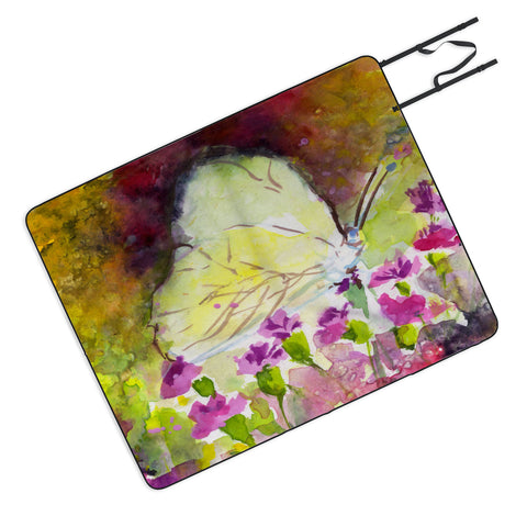 Ginette Fine Art Southern White Butterfly Picnic Blanket