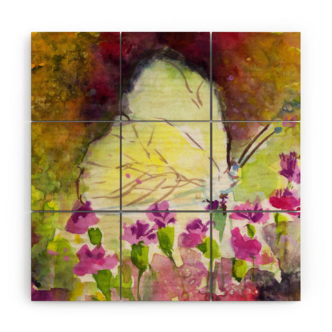 Ginette Fine Art Southern White Butterfly Wood Wall Mural