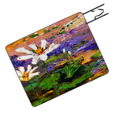 Ginette Fine Art Summer Lotus Garden Picnic Blanket