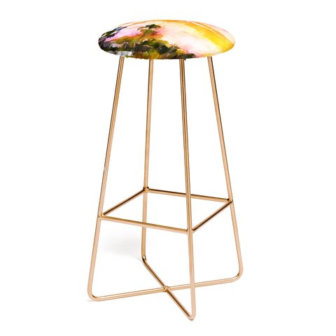 Ginette Fine Art Sunset In The Wetlands Bar Stool