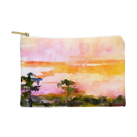 Ginette Fine Art Sunset In The Wetlands Pouch