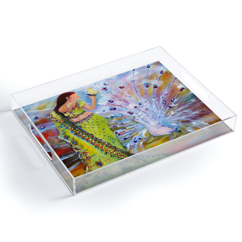 Ginette Fine Art Talking To The Animals Acrylic Tray