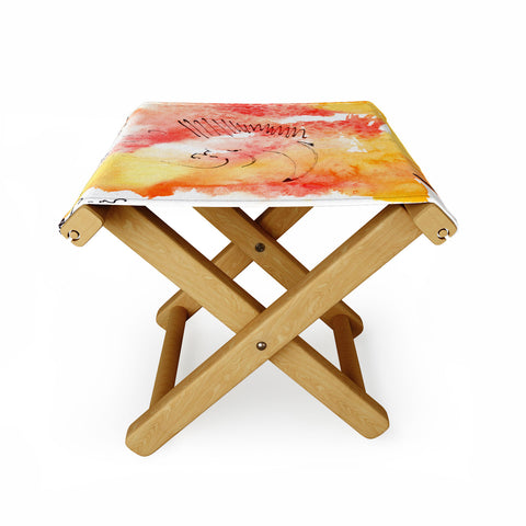 Ginette Fine Art Tangerines And Lemons Folding Stool