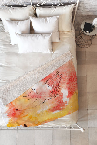 Ginette Fine Art Tangerines And Lemons Fleece Throw Blanket