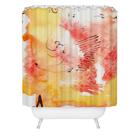 Ginette Fine Art Tangerines And Lemons Shower Curtain