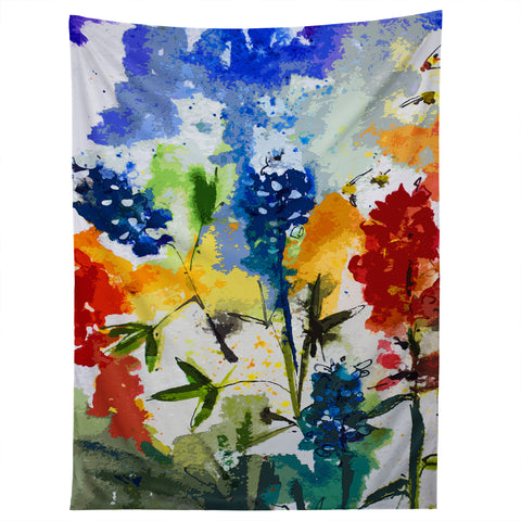 Ginette Fine Art Texas Blue Bonnets Tapestry