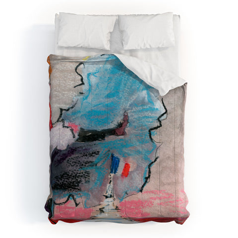 Ginette Fine Art The Last Time I Saw Paris 1 Comforter