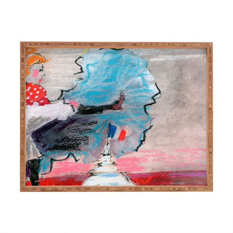 Ginette Fine Art The Last Time I Saw Paris 1 Rectangular Tray