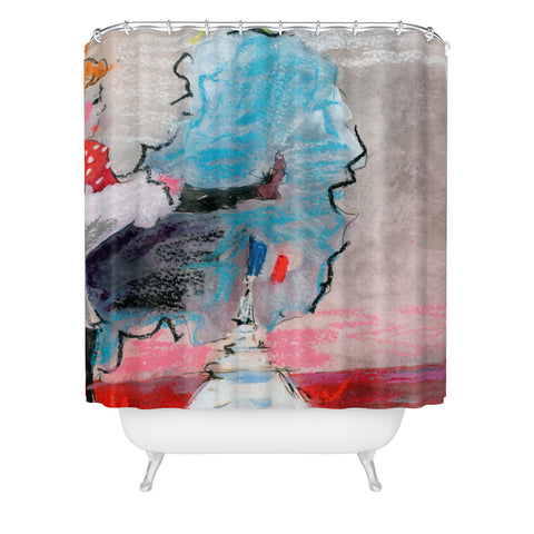 Ginette Fine Art The Last Time I Saw Paris 1 Shower Curtain