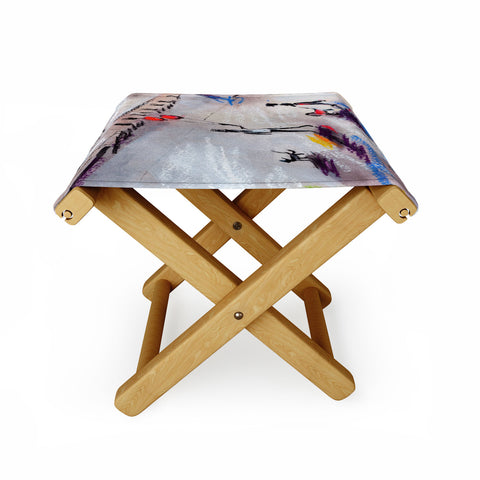 Ginette Fine Art The Last Time I Saw Paris 2 Folding Stool