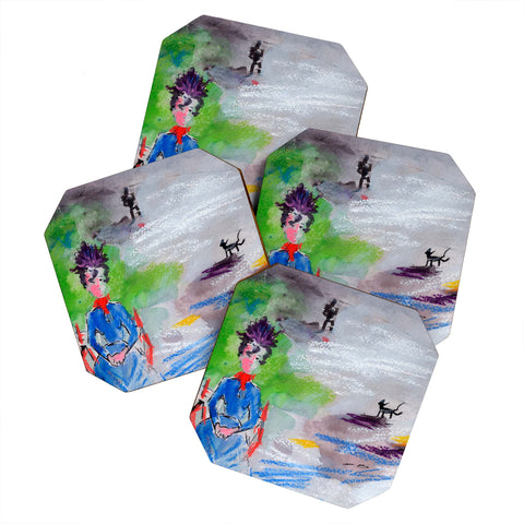 Ginette Fine Art The Last Time I Saw Paris 3 Coaster Set