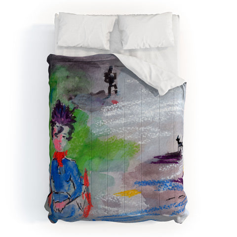 Ginette Fine Art The Last Time I Saw Paris 3 Comforter