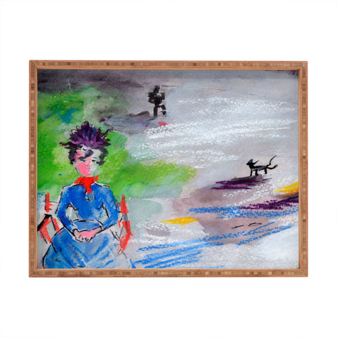 Ginette Fine Art The Last Time I Saw Paris 3 Rectangular Tray