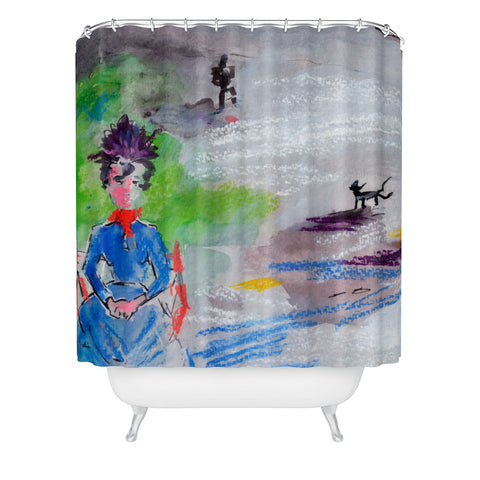 Ginette Fine Art The Last Time I Saw Paris 3 Shower Curtain