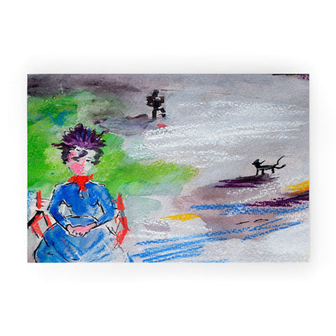 Ginette Fine Art The Last Time I Saw Paris 3 Welcome Mat