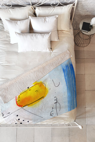 Ginette Fine Art The Lingering Question Fleece Throw Blanket