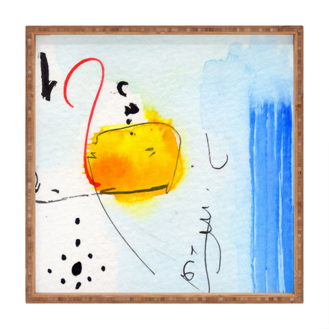 Ginette Fine Art The Lingering Question Square Tray