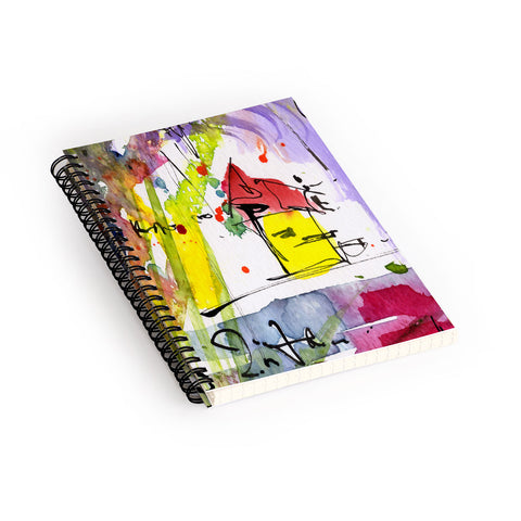 Ginette Fine Art The Little House Spiral Notebook