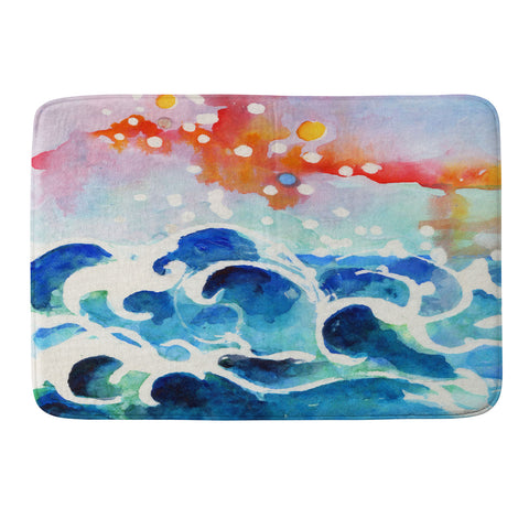 Ginette Fine Art Tides Of Time Memory Foam Bath Mat