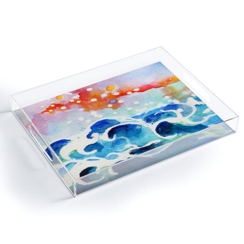 Ginette Fine Art Tides Of Time Acrylic Tray