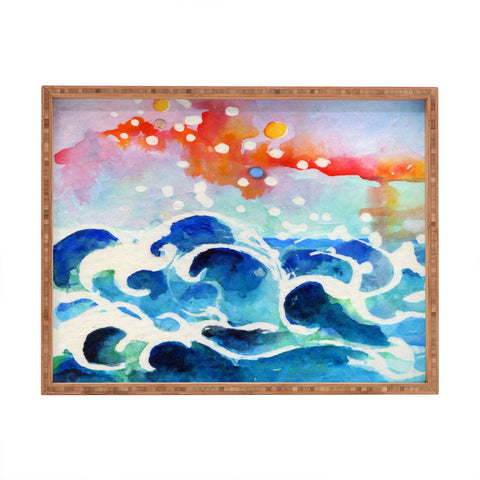 Ginette Fine Art Tides Of Time Rectangular Tray