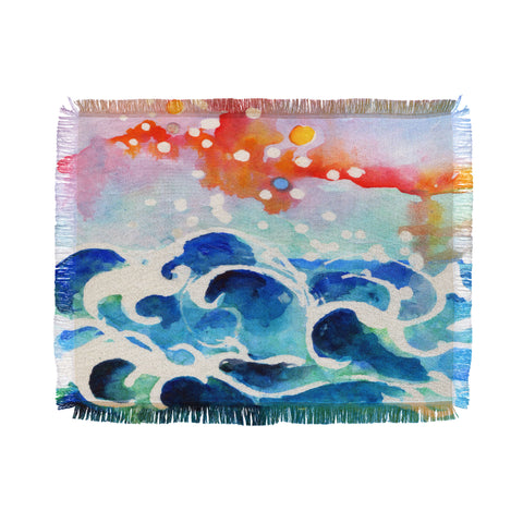 Ginette Fine Art Tides Of Time Throw Blanket