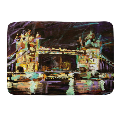 Ginette Fine Art Tower Bridge London Memory Foam Bath Mat