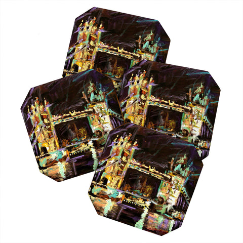 Ginette Fine Art Tower Bridge London Coaster Set