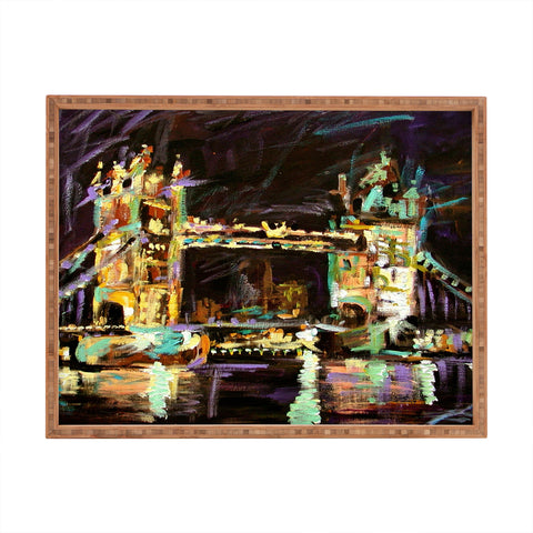 Ginette Fine Art Tower Bridge London Rectangular Tray