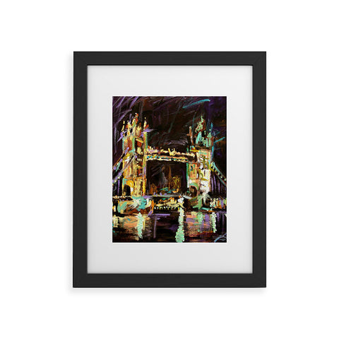 Ginette Fine Art Tower Bridge London Framed Art Print
