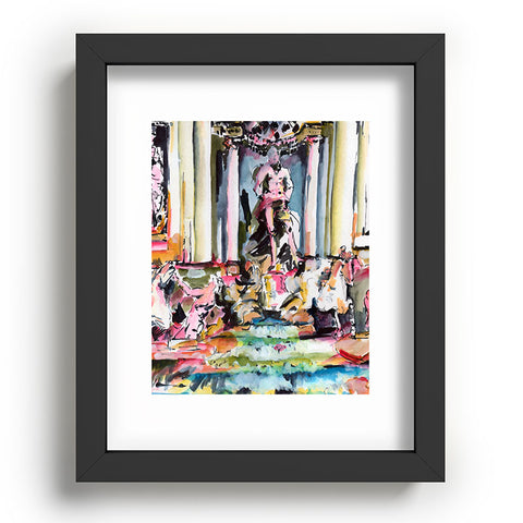 Ginette Fine Art Trevi Fountain Rome Italy 1 Recessed Framing Rectangle