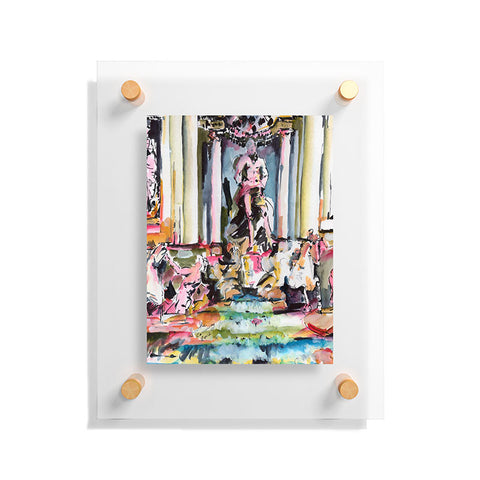 Ginette Fine Art Trevi Fountain Rome Italy 1 Floating Acrylic Print