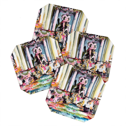 Ginette Fine Art Trevi Fountain Rome Italy 1 Coaster Set