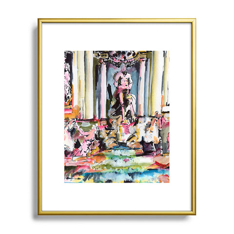 Ginette Fine Art Trevi Fountain Rome Italy 1 Metal Framed Art Print