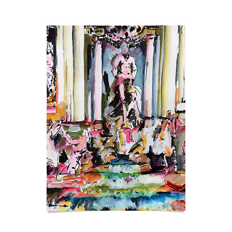 Ginette Fine Art Trevi Fountain Rome Italy 1 Poster