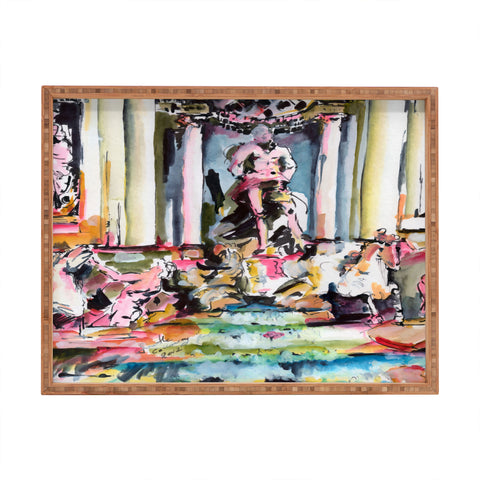 Ginette Fine Art Trevi Fountain Rome Italy 1 Rectangular Tray