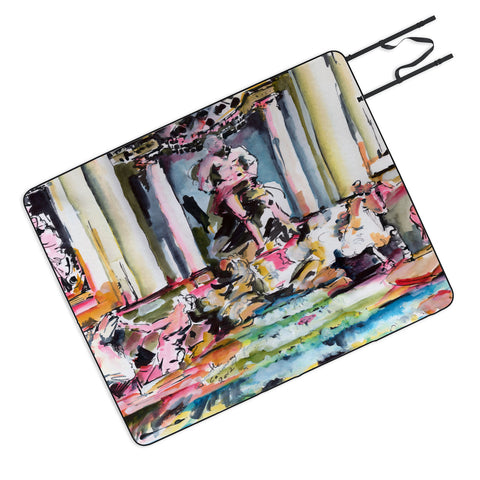 Ginette Fine Art Trevi Fountain Rome Italy 1 Picnic Blanket