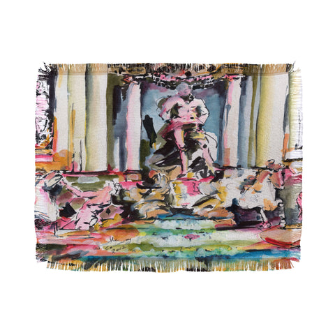 Ginette Fine Art Trevi Fountain Rome Italy 1 Throw Blanket
