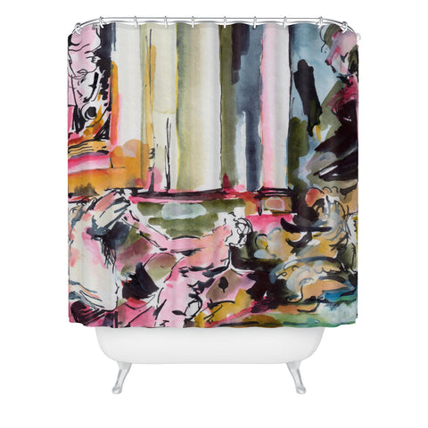 Ginette Fine Art Trevi Fountain Rome Italy 3 Shower Curtain